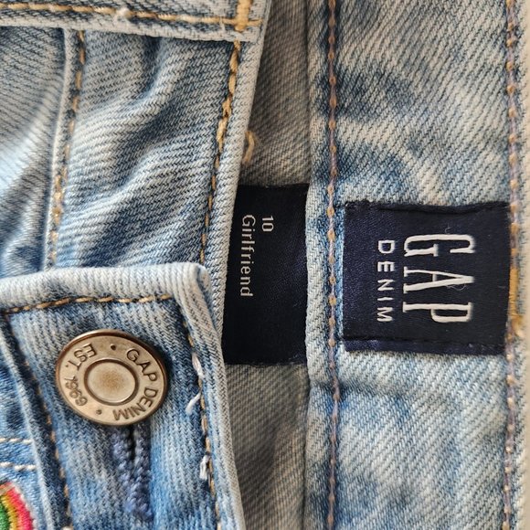 GAP Rainbow Bright Girls Jeans - Size (10) - Picture 7 of 9